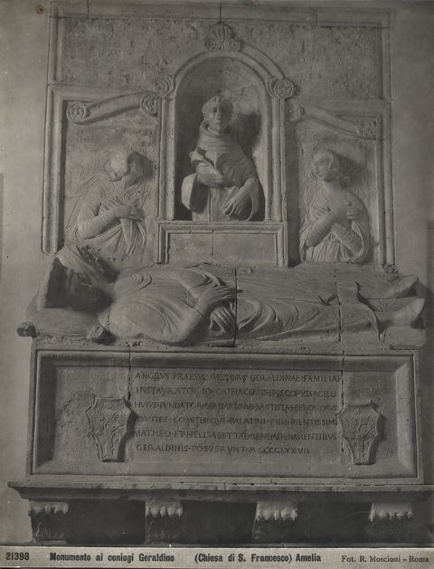 Moscioni, Romualdo — Monumento ai coniugi Geraldino (Chiesa di S. Francesco) Amelia — insieme